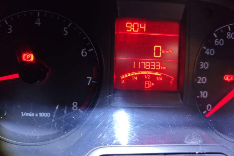 Used Volkswagen Jetta 2015 1.6L Manual Comfort Model Odometer Close Up