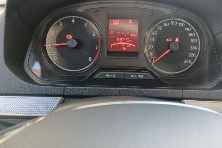 Used Volkswagen Jetta 2017 1.5L Automatic Comfort Model Odometer Close Up