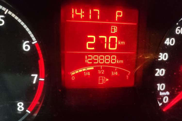 Used Volkswagen Jetta 2017 1.5L Automatic Comfort Model Odometer Close Up