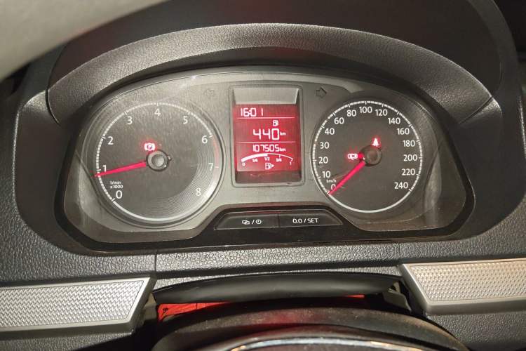 Used Volkswagen Jetta 2017 1.4L Manual Comfort Model Odometer Close Up