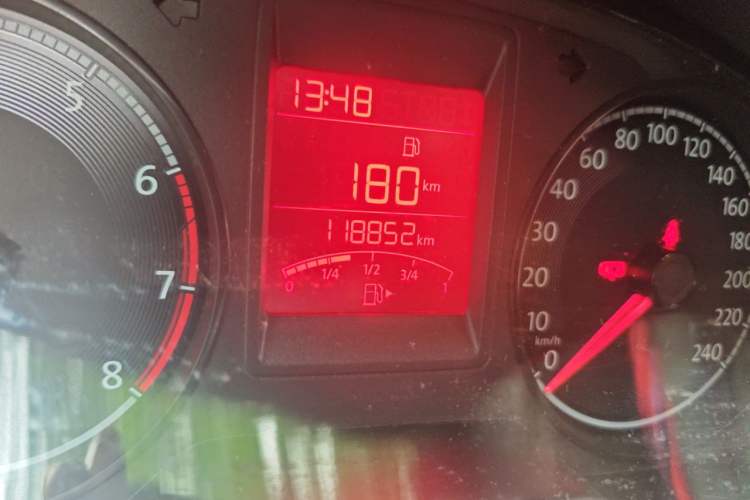 Used Volkswagen Jetta 2017 1.4L Manual Comfort Model Odometer Close Up