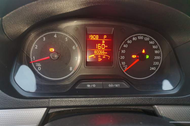 Used Volkswagen Jetta 2017 1.5L Automatic Comfort Model Odometer Close Up