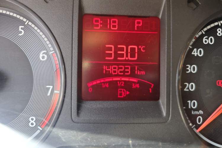 Used Volkswagen Jetta 2017 1.5L Automatic Comfort Model Odometer Close Up