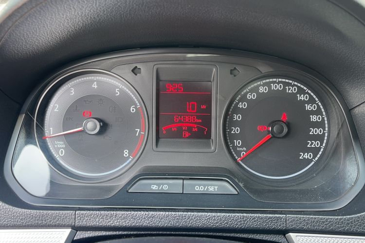 Used Volkswagen Jetta 2017 1.4L Manual Comfort Model Odometer Close Up