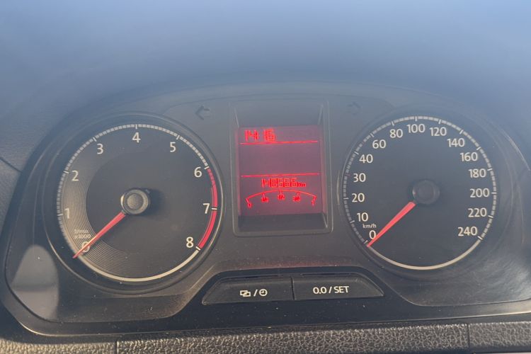 Used Volkswagen Jetta 2017 1.5L Manual Comfort Model Odometer Close Up