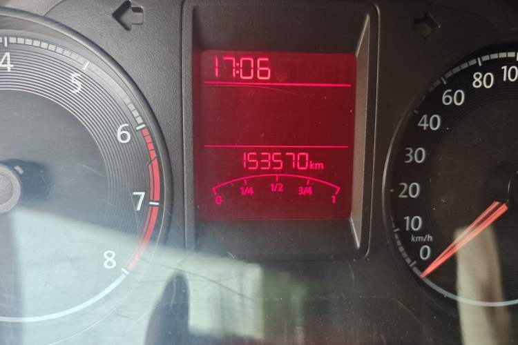 Used Volkswagen Jetta 2017 1.4L Manual Comfort Model Odometer Close Up