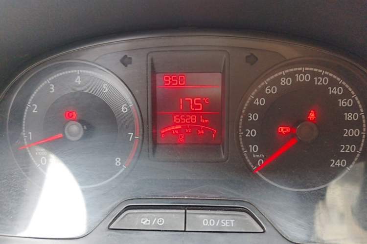 Used Volkswagen Jetta  Odometer Close Up