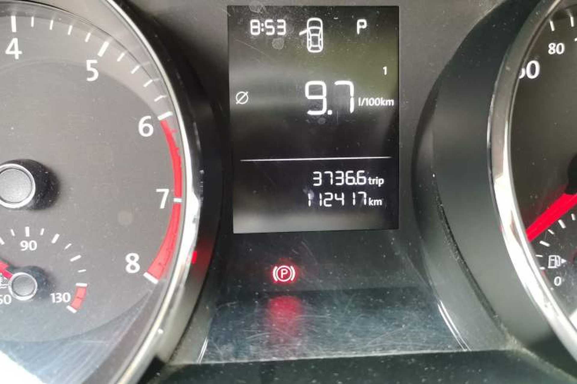 Used Volkswagen Lamando 2017 230TSI DSG Fashion Edition Odometer Close Up