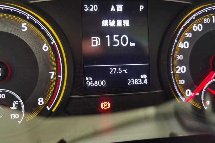 Used Volkswagen Lamando 2019 280TSI DSG Comfort Edition China VI standard Odometer Close Up