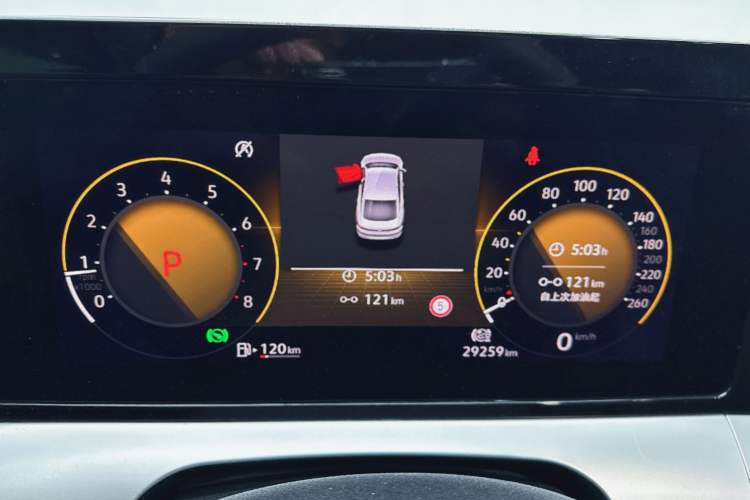 Used Volkswagen Lamando 2022 Lingdu L 280TSI DSG Spicy Edition Odometer Close Up