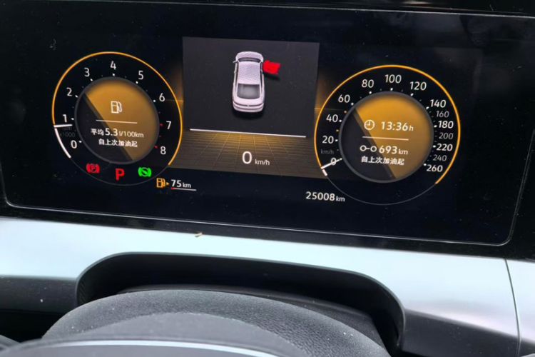 Used Volkswagen Lamando 2022 Lavida L 280TSI DSG Hot Edition Odometer Close Up