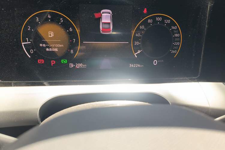 Used Volkswagen Lamando 2022 Lingdu L 280TSI DSG Spicy Edition Odometer Close Up