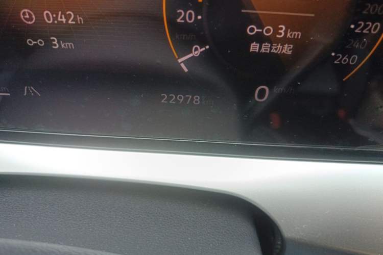 Used Volkswagen Lamando 2024 Lavida L 280TSI DSG Spicy Edition Odometer Close Up