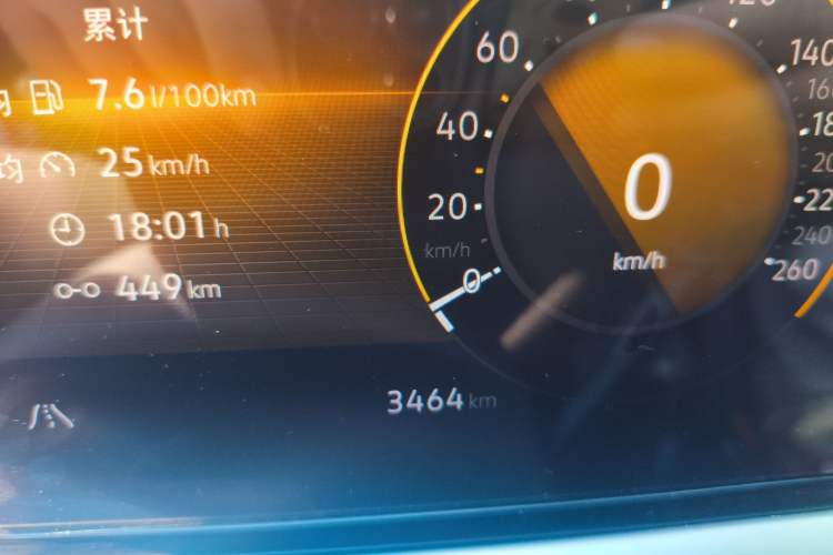 Used Volkswagen Lamando 2025 Lavida L 280TSI DSG Spicy Edition Odometer Close Up