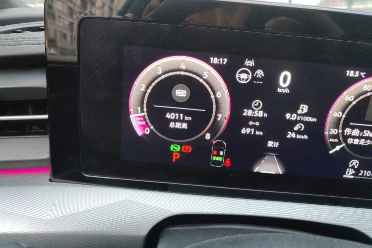 Used Volkswagen Lamando 2026 Lavida L 300TSI Lingfeng Edition Odometer Close Up