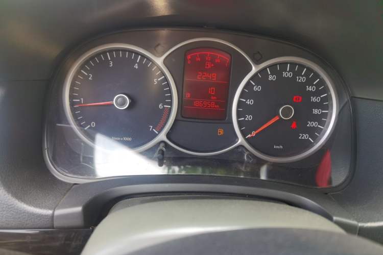 Used Volkswagen Lavida 2008 1.6L Manual Premium Edition Odometer Close Up