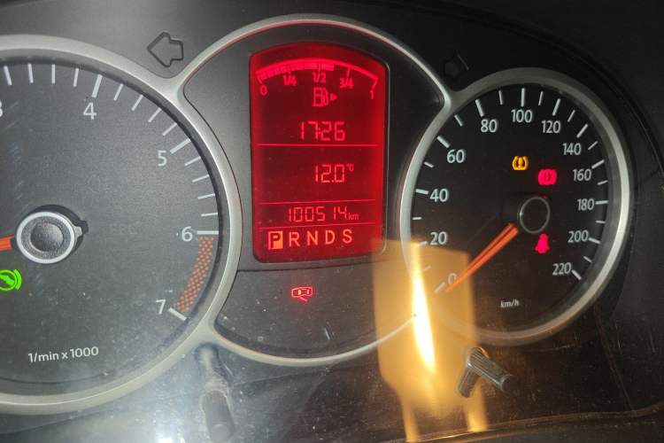 Used Volkswagen Lavida 2008 1.6L Automatic Pinxuan Edition Odometer Close Up