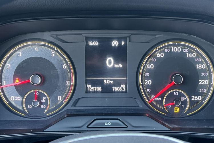 Used Volkswagen Lavida 2019 280TSI DSG Comfort Edition China VI standard Odometer Close Up