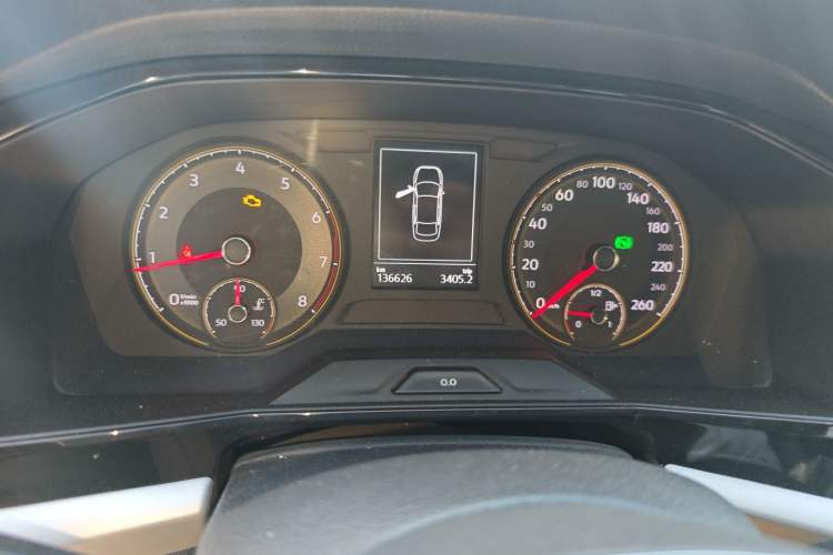Used Volkswagen Lavida 2019 280TSI DSG Comfort Edition China VI standard Odometer Close Up