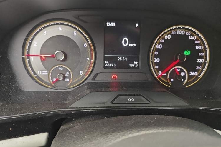 Used Volkswagen Lavida 2019 280TSI DSG Comfort Edition China VI standard Odometer Close Up