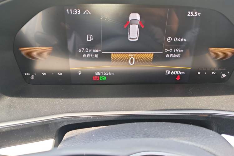 Used Volkswagen Lavida 2021 280TSI DSG Comfort Edition Odometer Close Up