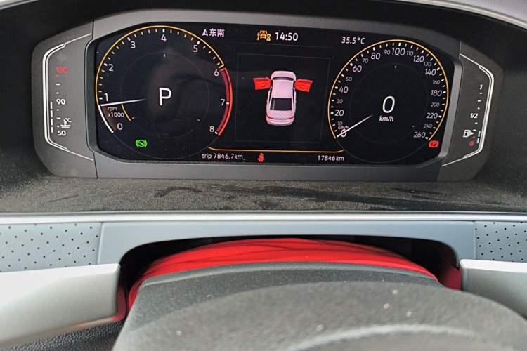 Used Volkswagen Lavida 2023 Revised Version 1.5L Automatic Starry Sky Edition – 5 Million Units Odometer Close Up