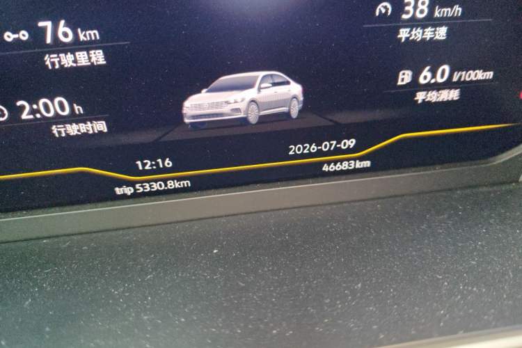 Used Volkswagen Lavida 2023 Revised Version 1.5L Automatic 5 Millionth Edition Odometer Close Up