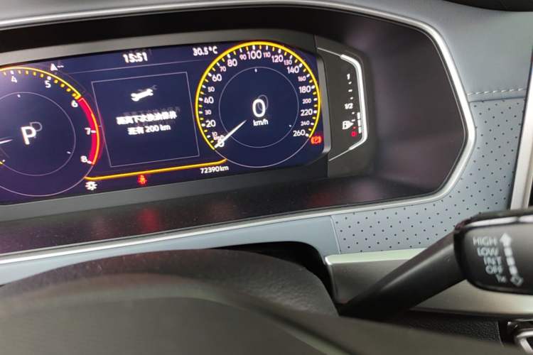 Used Volkswagen Lavida 2023 1.5L Automatic 5 Million Edition Odometer Close Up