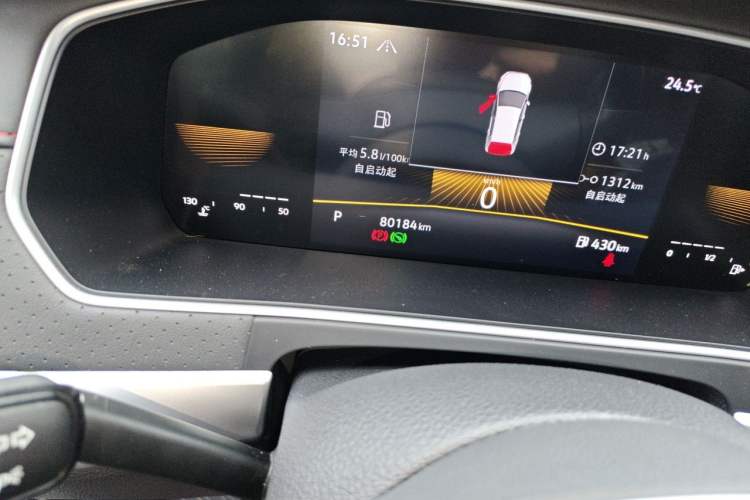 Used Volkswagen Lavida 2023 280TSI DSG Starry Sky Deluxe Edition Odometer Close Up