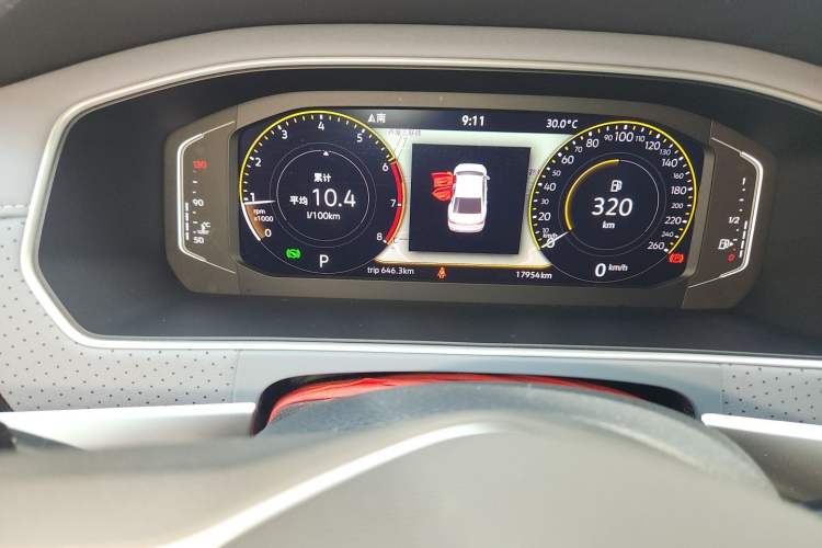 Used Volkswagen Lavida 2023 1.5L Automatic 5 Million Edition Odometer Close Up