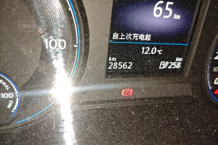 Used Volkswagen Lavida Pure Electric 2019 Enjoyment Edition Odometer Close Up