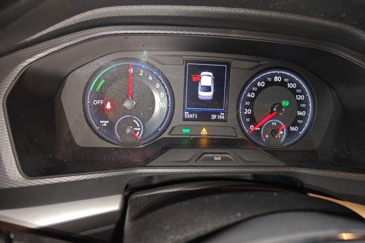 Used Volkswagen Lavida Pure Electric 2019 Enjoyment Edition Odometer Close Up