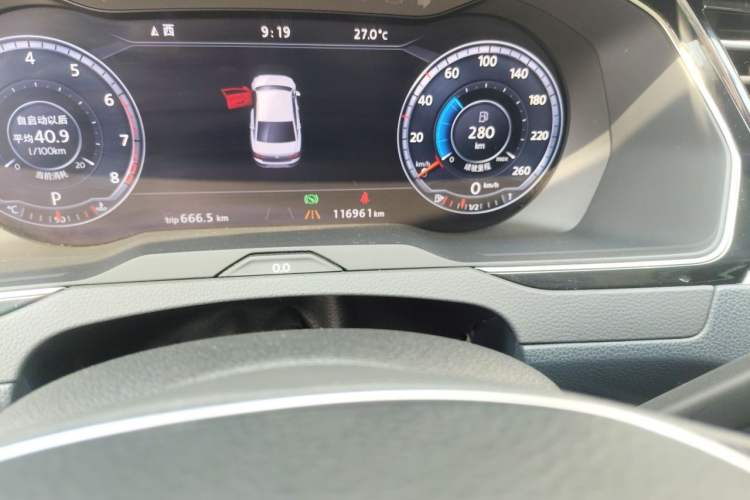 Used Volkswagen Magotan 2017 380TSI DSG Flagship Edition Odometer Close Up