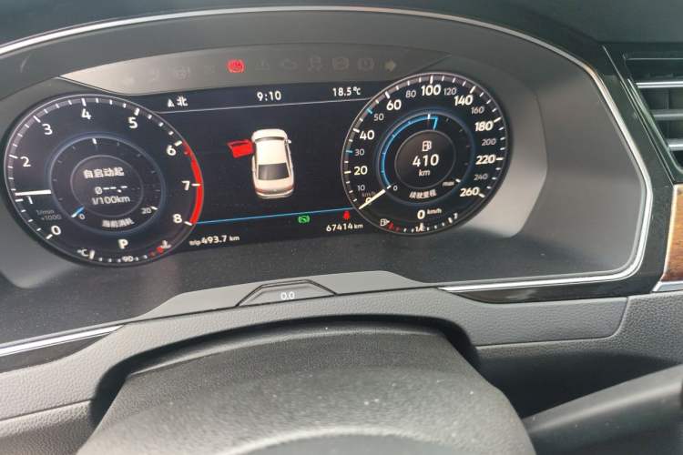 Used Volkswagen Magotan 2018 380TSI DSG Prestige Model Odometer Close Up
