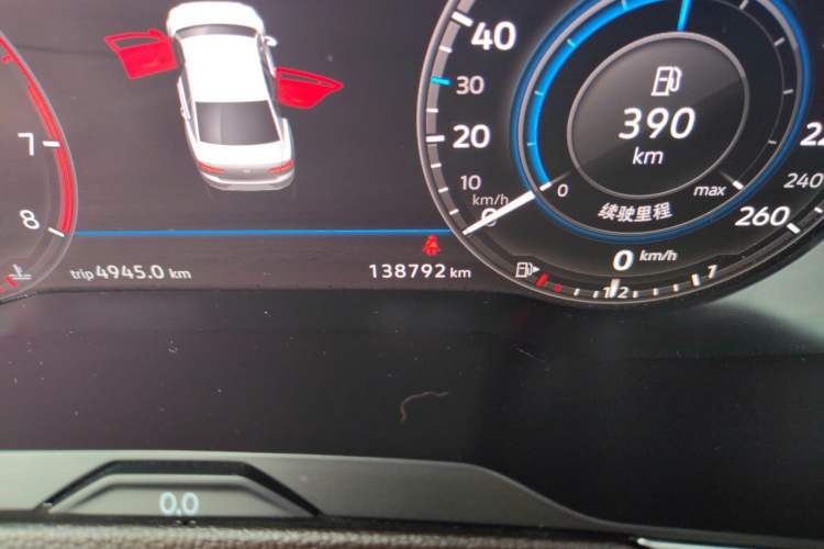 Used Volkswagen Magotan 2018 380TSI DSG Prestige Model Odometer Close Up