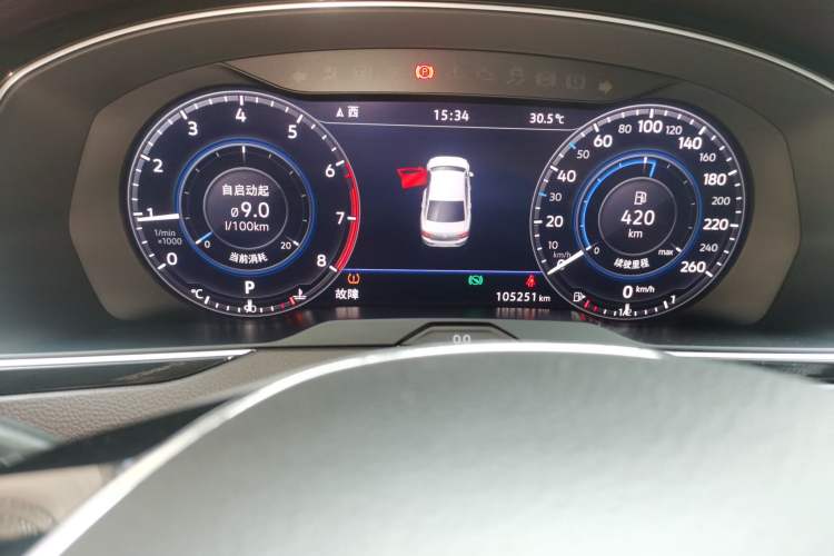 Used Volkswagen Magotan 2018 380TSI DSG Prestige Model Odometer Close Up