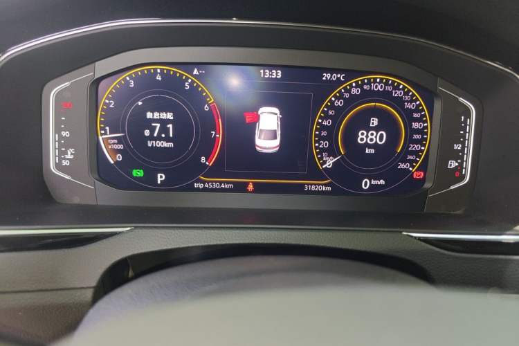 Used Volkswagen Magotan 2020 330TSI DSG Luxury Edition Odometer Close Up