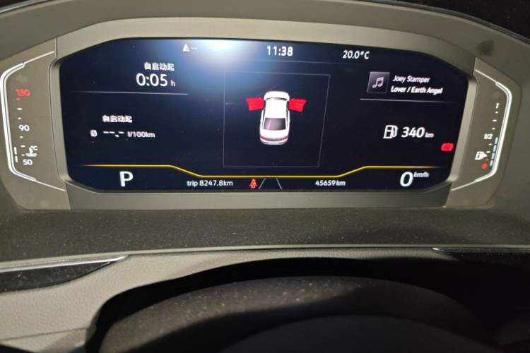 Used Volkswagen Magotan 2020 380TSI DSG Luxury Version Odometer Close Up