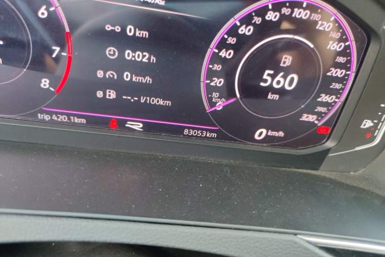Used Volkswagen Magotan 2020 330TSI DSG Luxury Edition Odometer Close Up