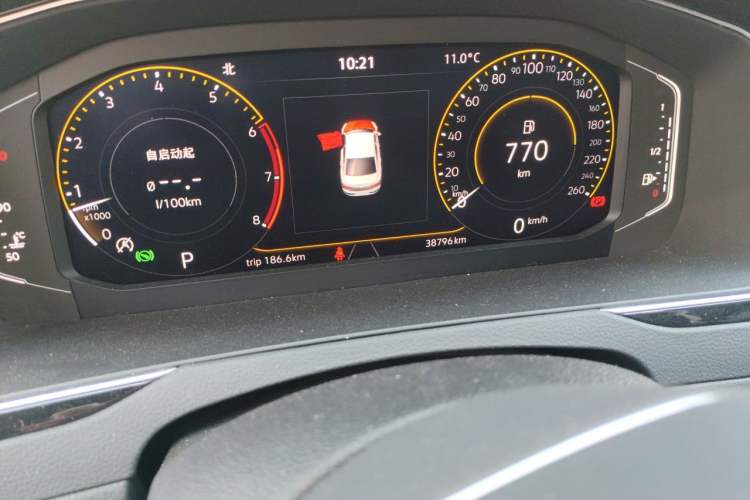 Used Volkswagen Magotan 2020 380TSI DSG Luxury Version Odometer Close Up