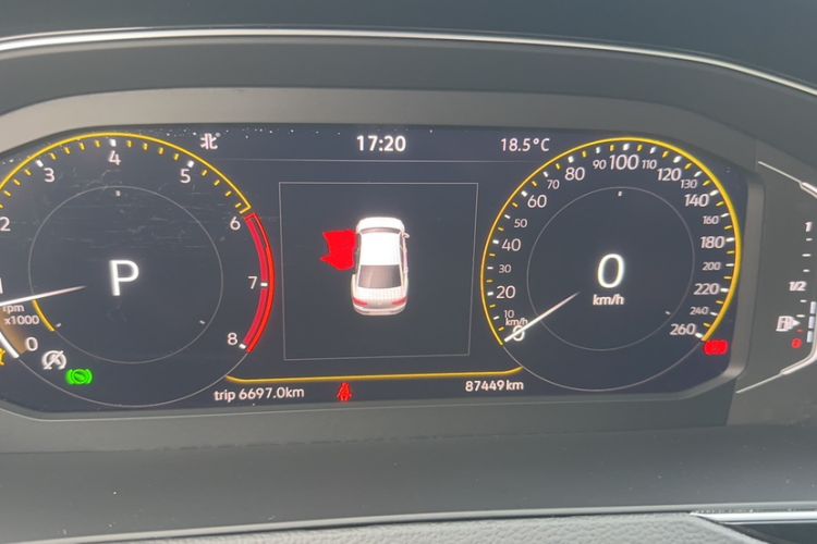 Used Volkswagen Magotan 2020 330TSI DSG Luxury Edition Odometer Close Up