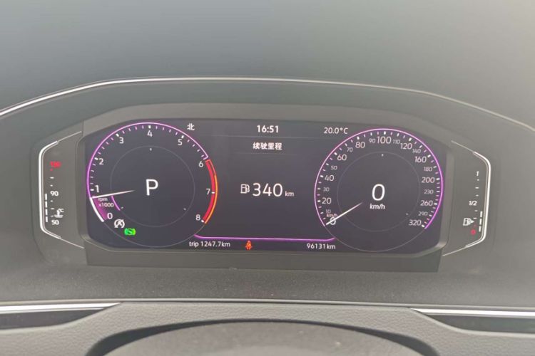 Used Volkswagen Magotan 2020 330TSI DSG Luxury Edition Odometer Close Up