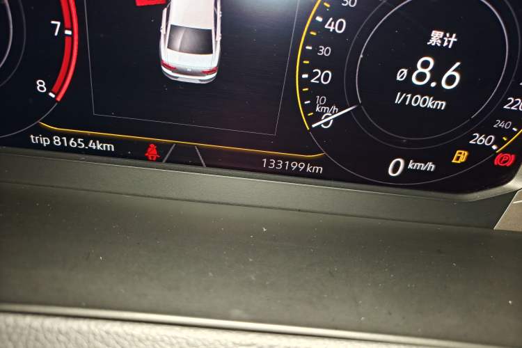 Used Volkswagen Magotan 2020 380TSI DSG Luxury Version Odometer Close Up