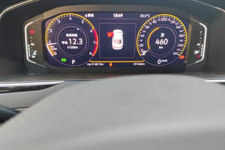 Used Volkswagen Magotan 2020 330TSI DSG Luxury Edition Odometer Close Up