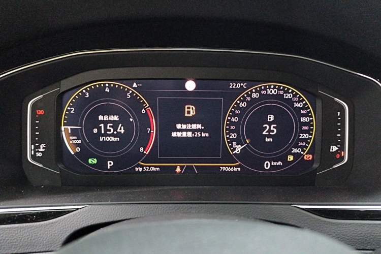 Used Volkswagen Magotan 2020 380TSI DSG Luxury Version Odometer Close Up