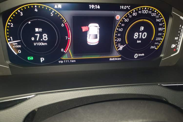 Used Volkswagen Magotan 2021 330TSI DSG 30th Anniversary Edition Odometer Close Up