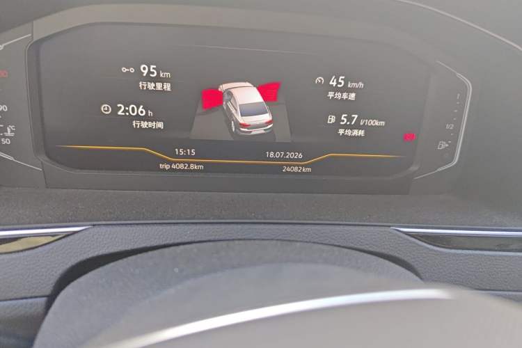 Used Volkswagen Magotan 2021 330TSI DSG 30th Anniversary Edition Odometer Close Up