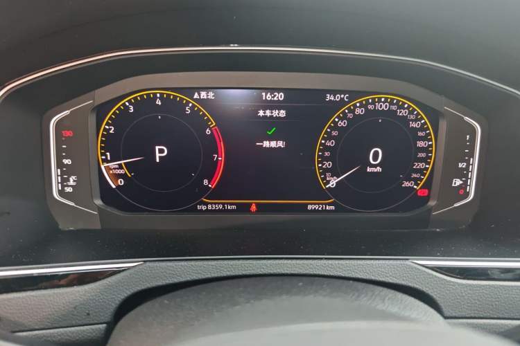 Used Volkswagen Magotan 2021 330TSI DSG 30th Anniversary Edition Odometer Close Up