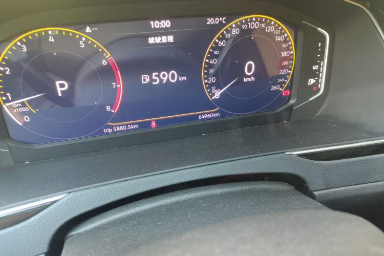 Used Volkswagen Magotan 2021 330TSI DSG 30th Anniversary Edition Odometer Close Up