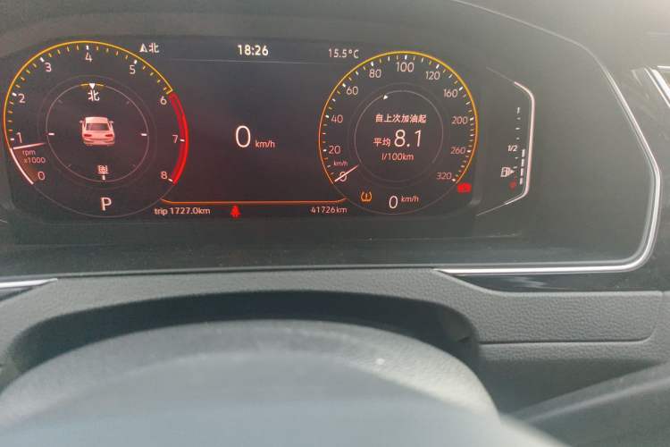 Used Volkswagen Magotan 2021 330TSI DSG 30th Anniversary Edition Odometer Close Up